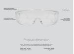 Protective Anti Scratch Safety Glasses Safety Goggles For Laboratory Eye