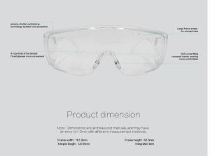 China Protective Anti Scratch Safety Glasses Safety Goggles For Laboratory Eye Protection factory
