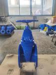 8" Flanged Gate Valve With Gearbox DN200 GGG50 Non Rising Stem