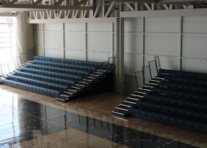 China HDPE Material Retractable Audience Seating Wall Attached Bleacher For Stadium factory