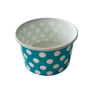 China 5 Oz PE Coated Paper Ice Cream Pots Customized Waterproof Portable For Party factory