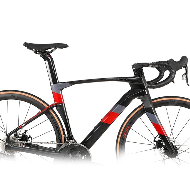 Twitter Carbon Fiber Road Bike 50mm Carbon Wheels thru axle disc brake