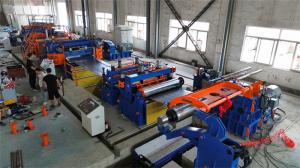 China 150mpm Automatic Coil Sheet Metal Slitting Line Longitudinal Cutting Machine 0.3-3 X 1600 factory