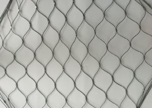 China 30x30mm Black Oxide Wire Rope Stainless Steel Safety Netting Customized factory