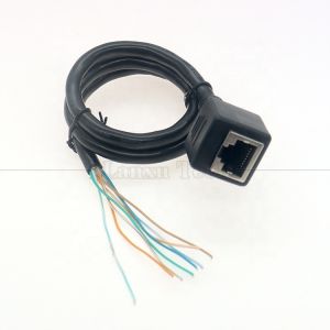 High Quality Network Ethernet Cta6 26AWG RJ45 8p8c Female Socket to Open Tinned