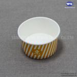Custom Logo 3.5 Oz Ice Cream Paper Cups-Isposable Paper Dessert Bowls For Hot