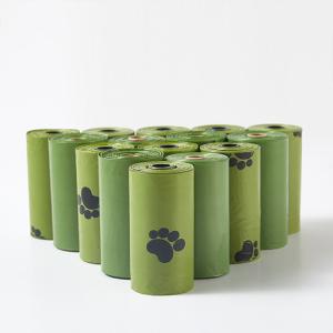 China Environmentally Bone-Shape EPI Plastic Pet Waste Bags For Animal Poop Cleaning factory