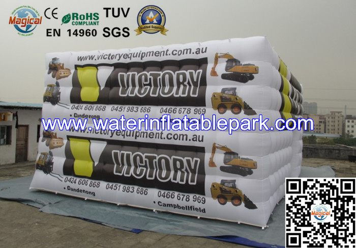 Advertising Large Inflatable Cube Tent Marquee Rental For Amusement Park
