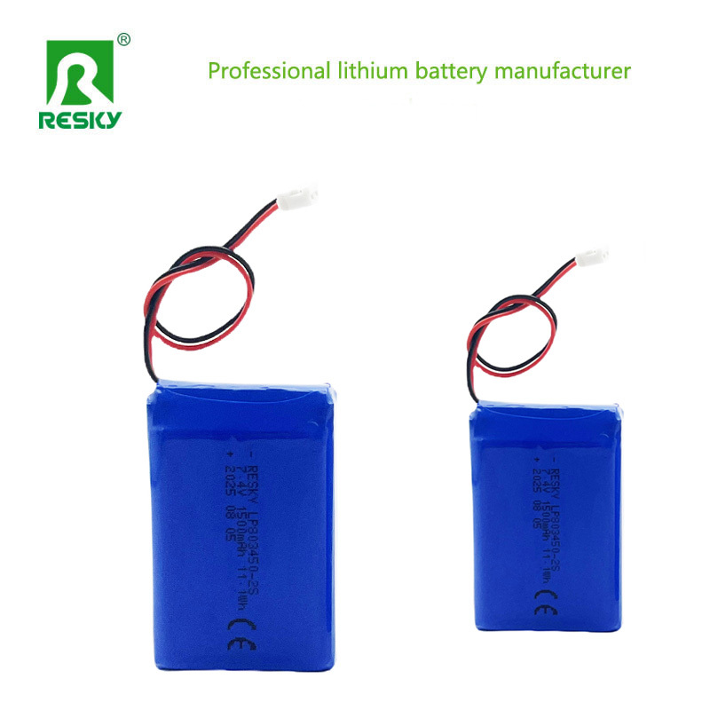 803450 Lithium Polymer Battery Pack side view
