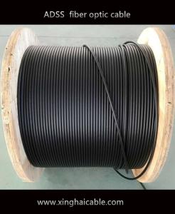 China 24 core single mode double PE sheath 500 m span ADSS fiber optic cable factory
