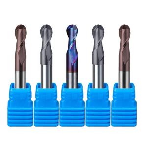 China Tungsten Steel Carbide Aluminium End Mill 200mm 6 Hrc 55 Round R3 4 Flute Hrc 45 factory