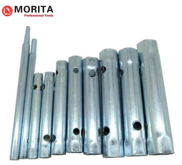 Monobloc spanner set 6-22mm zinc-plated steel 6/7mm, 8/9mm, 10/11mm, 12/13mm, 14