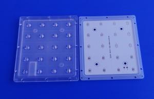 China PC Optical Led Lens Array 20w XPE Led Street Light Lens For Light Module Fixtures factory