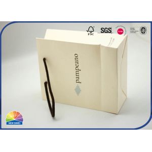 Customized 4C Printed Paper Gift Bag With Handle Eco Friendly