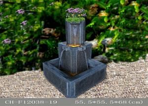 China Fiberglass Outdoor Led Water Fountain Handmade Processing factory