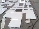 Smooth Quartz Bathroom Vanity Tops 0.75" / 1.25" Thickness Single Hole
