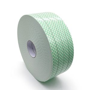 China Double Coated PU Foam Tape 1mm White Acrylic Adhesive 24m on sale