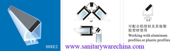 Sealing Strips/waterproof magnetic strips/shower door seals/PVC Magnetic Seal