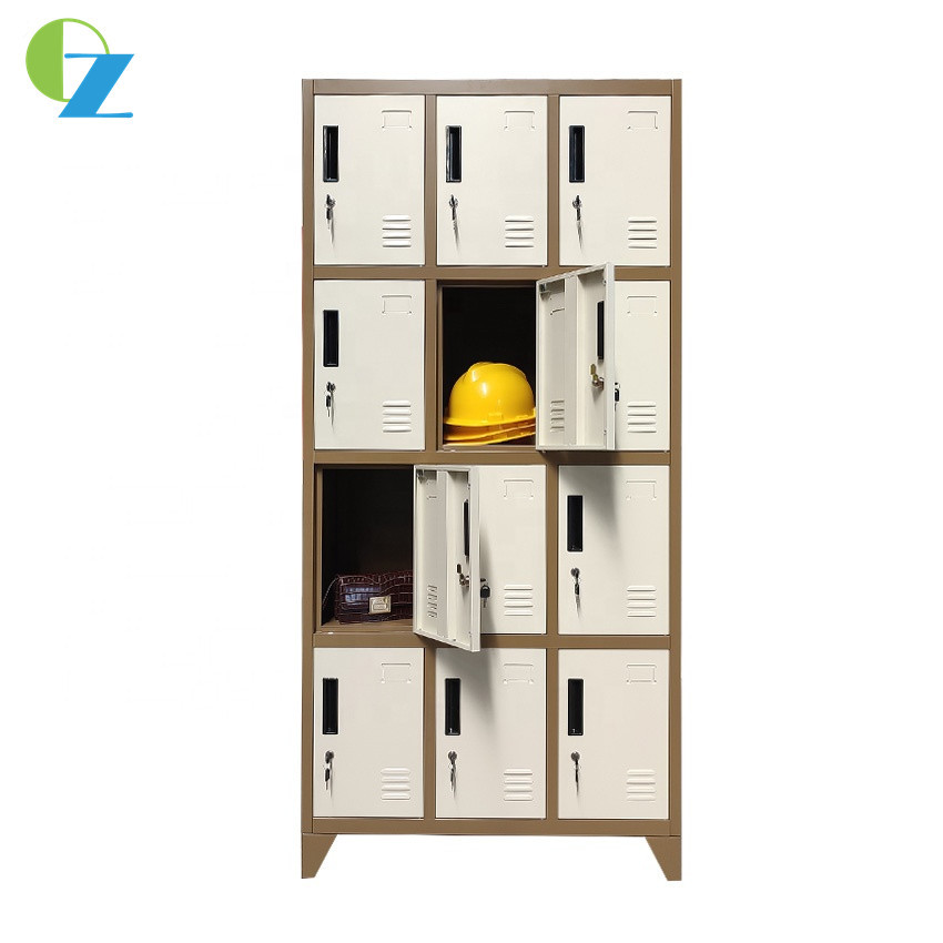 KD Structure 12 Door Steel Locker 0.7Mm thickness for Office School