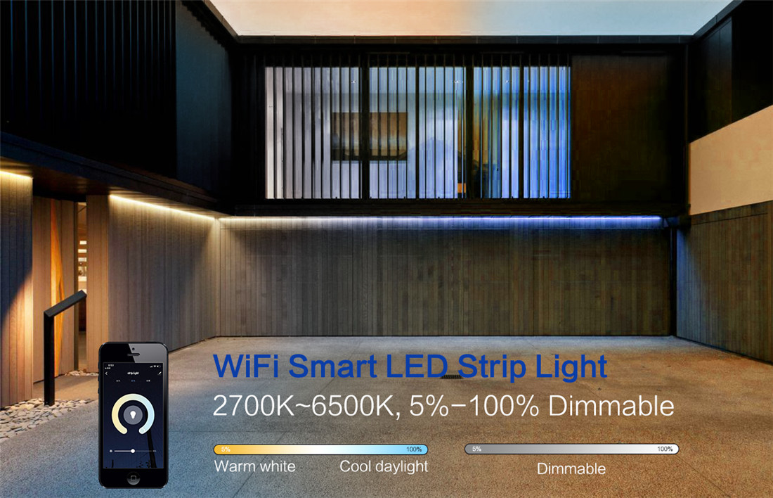 Wi-Fi Smart Strip Light 9.8ft RGB+CCT