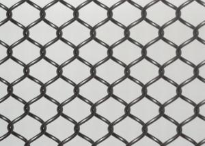 China Grey Architectural Metal 10m Fireplace Wire Mesh Curtain Aluminum Alloy factory