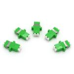 ABS LC LC Duplex Fiber Coupler Singlemode Green RoHS Compliance