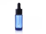 Blue Essence Oil 15ml Plastic Dropper Bottles With Black Glue Head