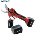 Finger protection and LED electric battery powered portable pruning shears 4.0CM