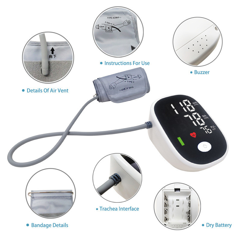 Voice Automatic Broadcasting Large-Sized LCD Screen Arm Type Blood Pressure Meter