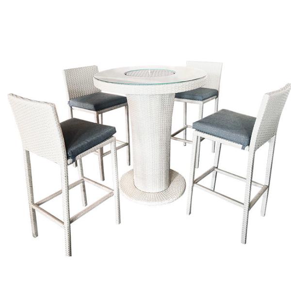 Hot Selling Outdoor Furniture Bar Set Durable Rattan Wicker Bar Stool And Chairs