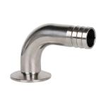 SS304L/SS316L Sanitary Stainless Steel 90 Degree Elbow Hose Barb for Chemical