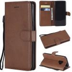 Samsung S9 Pure Color Leather Wallet Protective Case with Card Slots