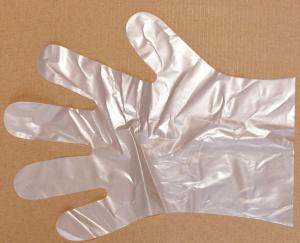 China High quality HDPE Clear Plastic Polythene cheap price disposable plastic gloves factory