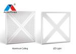 Zero Clearance Perforated Metal Drop Ceiling Tiles Closed Floating
