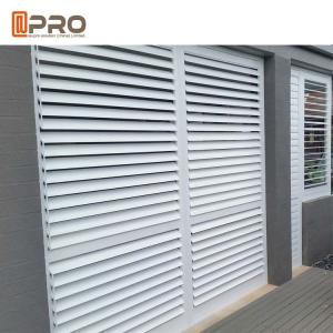 China Sound Insulation Customized Fixed Aluminium Louver Window / Aluminium Plantation Shutters factory