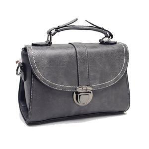 China PU grey handbag for women fashion sling bags bolsas handtaschen borse factory