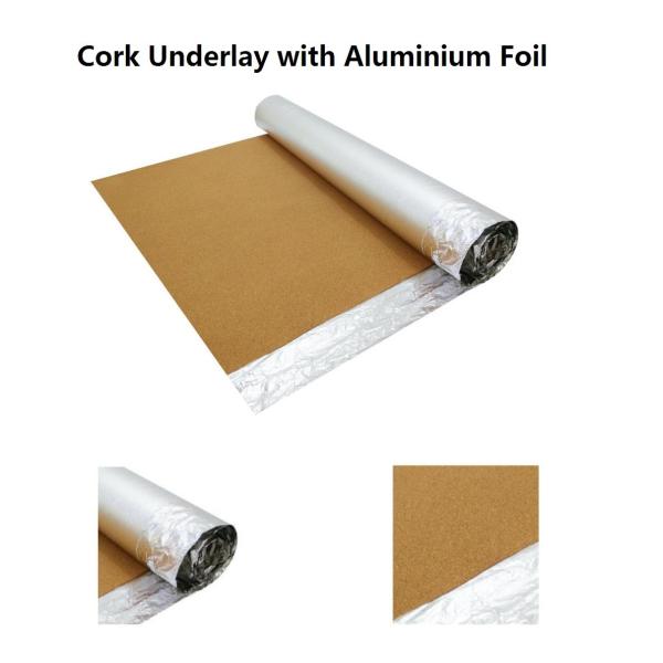 China 2016 New Style Corkment Underla/Substrate with Aluminium Foil, 200-300kg/m3 Density, Good Damp & Sound Proof factory