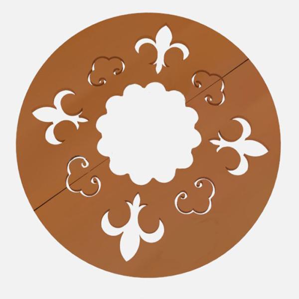 Outdoor Metal Corten Steel Tree Grille Garden Pathway Tree Grates Grating For