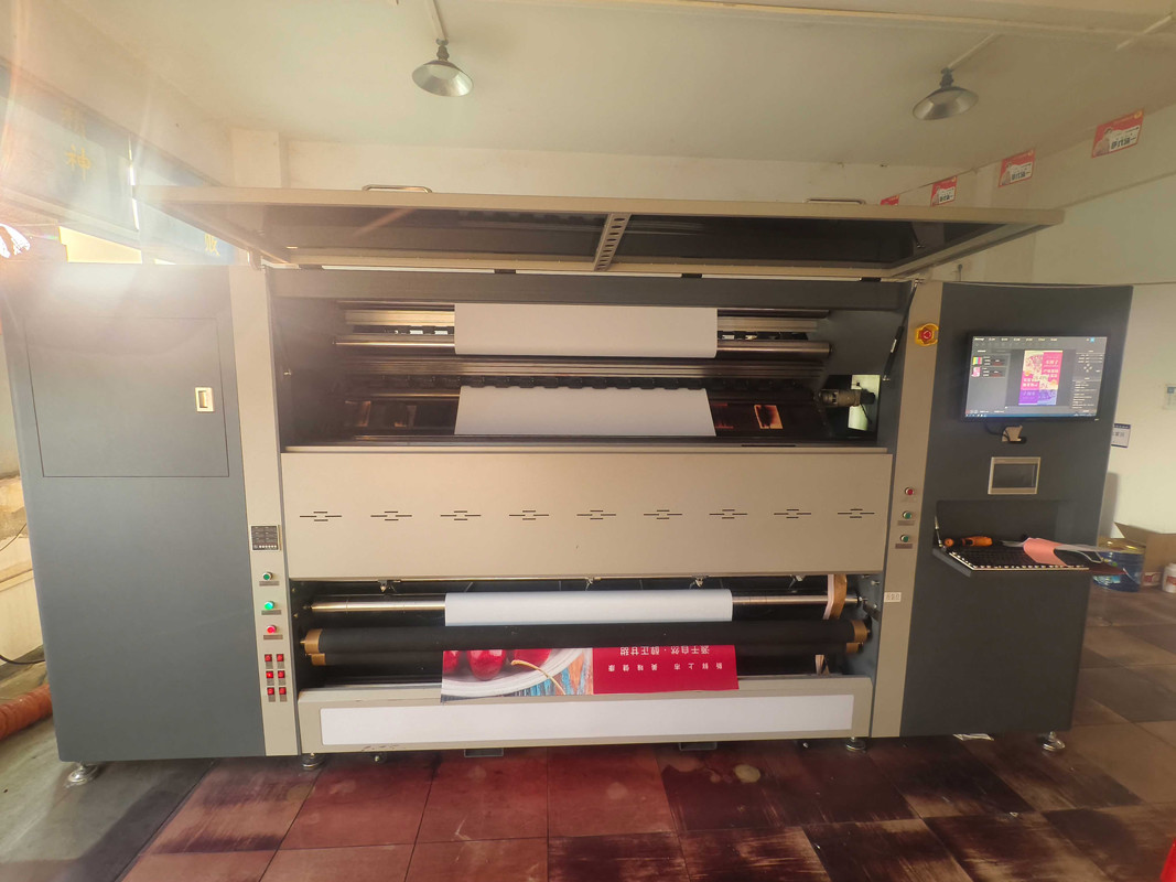 8 Color Flag Printer With Epson I3200 Printhead Capable Of Handling 12 Inch Maximum Winding
