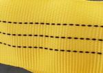 3t Choke Lifting Cylindrical Objects Polyester Endless Round Sling Yellow Color