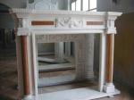marble fireplace mantel for home decoration