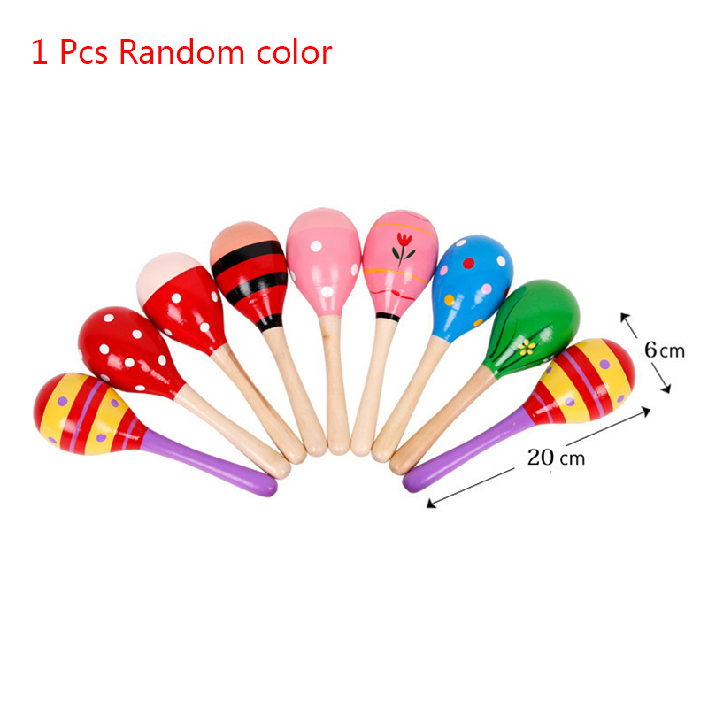 Musical Wooden Rattle Montessori For Baby Crib Toys Baby Educational
