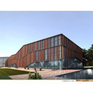 Custom Steel Structure Hangar 1550㎡ with H Section Beams