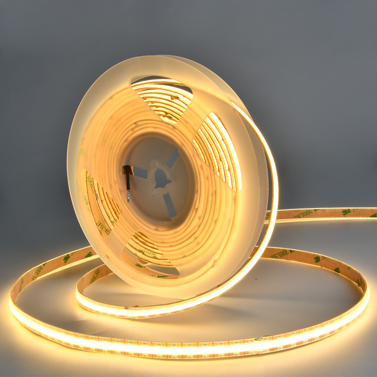 UL Flexible LED Strip Famous Chip 24V Ultra Thin Silicone 10mm PCB board IP20 528 cob led lights
