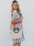 Women Casual Striped Dresses With Color Tassel