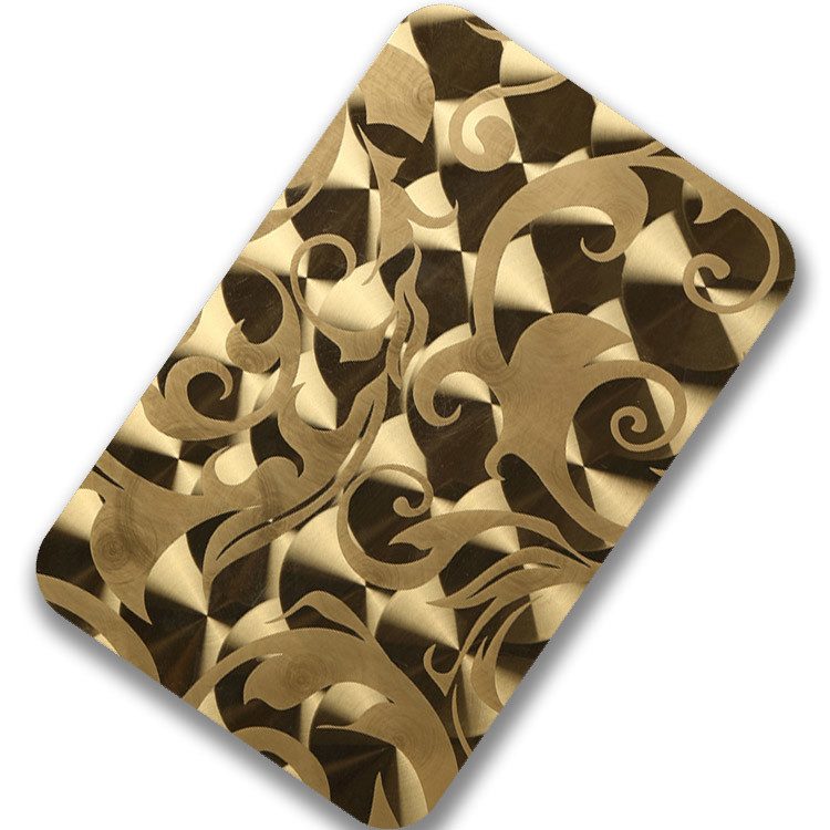 1.2mm 2mm Decorative Stainless Steel Sheet 201 304 316 430 3D Lazer Decor