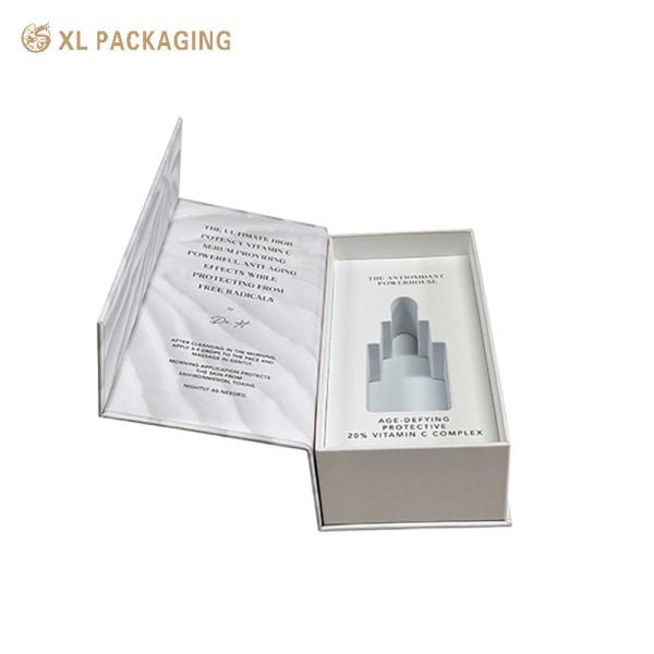 Book Shaped Cosmetic Gift Boxes Offset Printing Skin Care Body Cream Packaging
