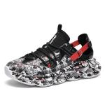 Graffiti Patterns TPR Bottom Kids Sports Shoes Light Knitted Fabrics