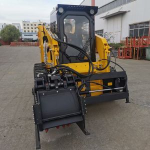 Skid Steer Loader With Various Accessories
