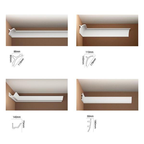 China High Density Polyurethane Light Cove Molding Modern or Traditional Sophistication factory